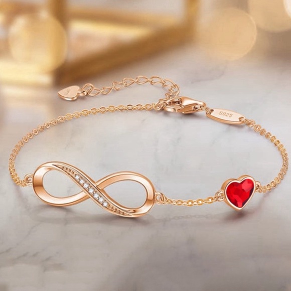 CDE • Infinity Heart Symbol Charm Bracelet Women Jewelry Birthday Gifts Mom - Picture 4 of 6